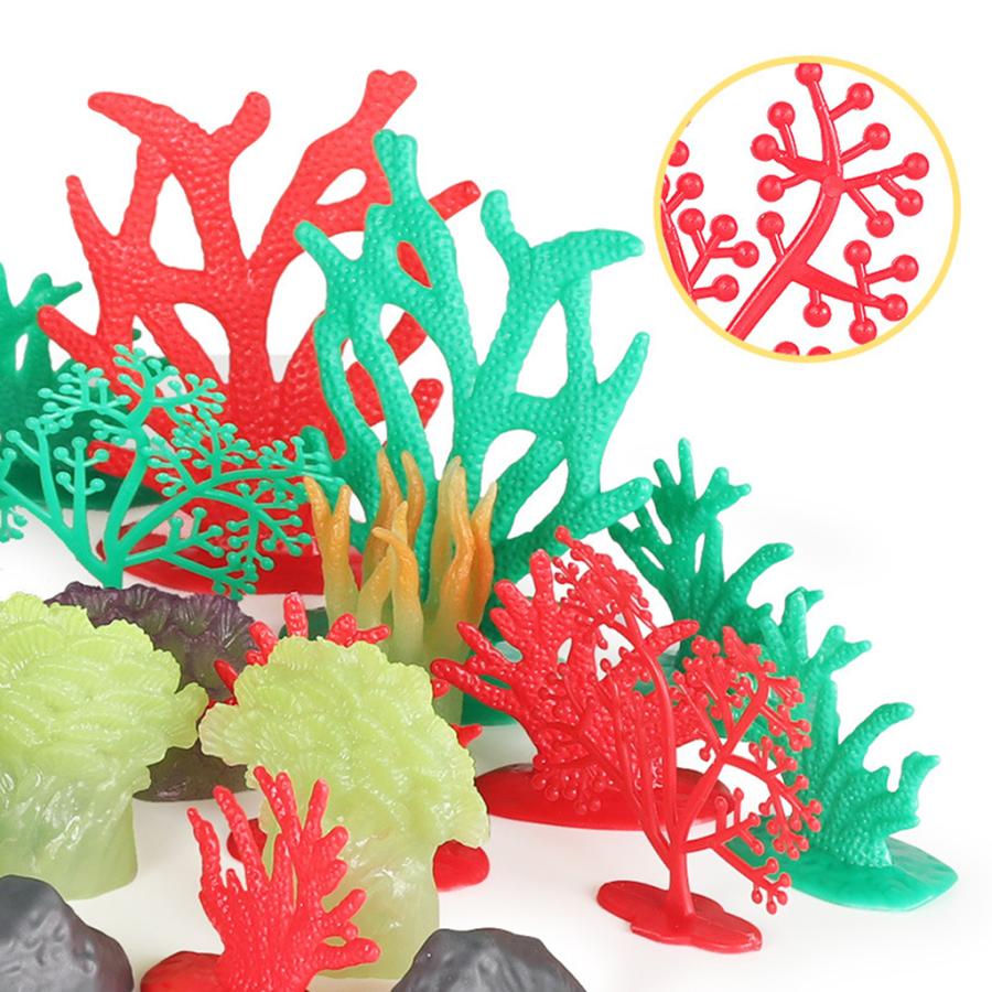 32ピース セット水族館の水槽シミュレーション植物サンゴマイクロ風景の装飾品diy Stkショップ 通販 Yahoo ショッピング
