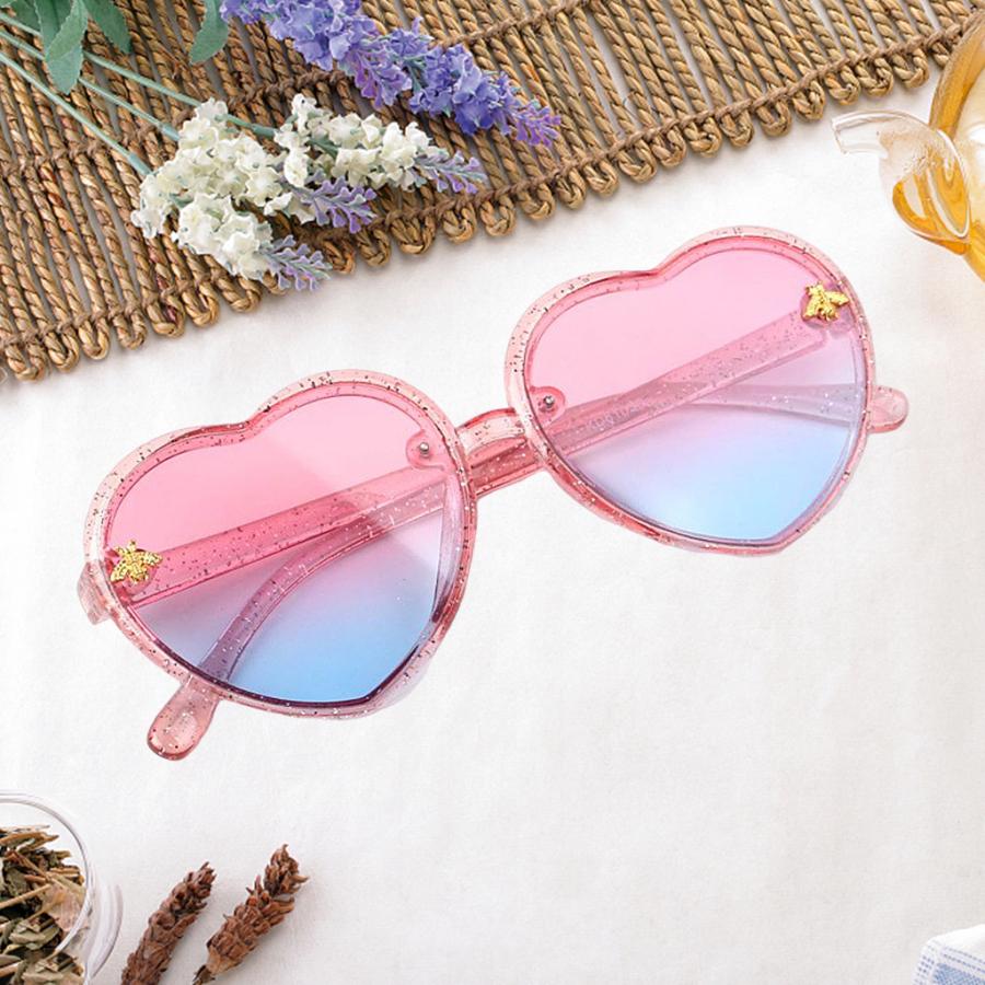 お早めに！新品★ハートが可愛いサングラス 並行輸入品】面白サングラス UVカット ハートサングラス ライトブルー