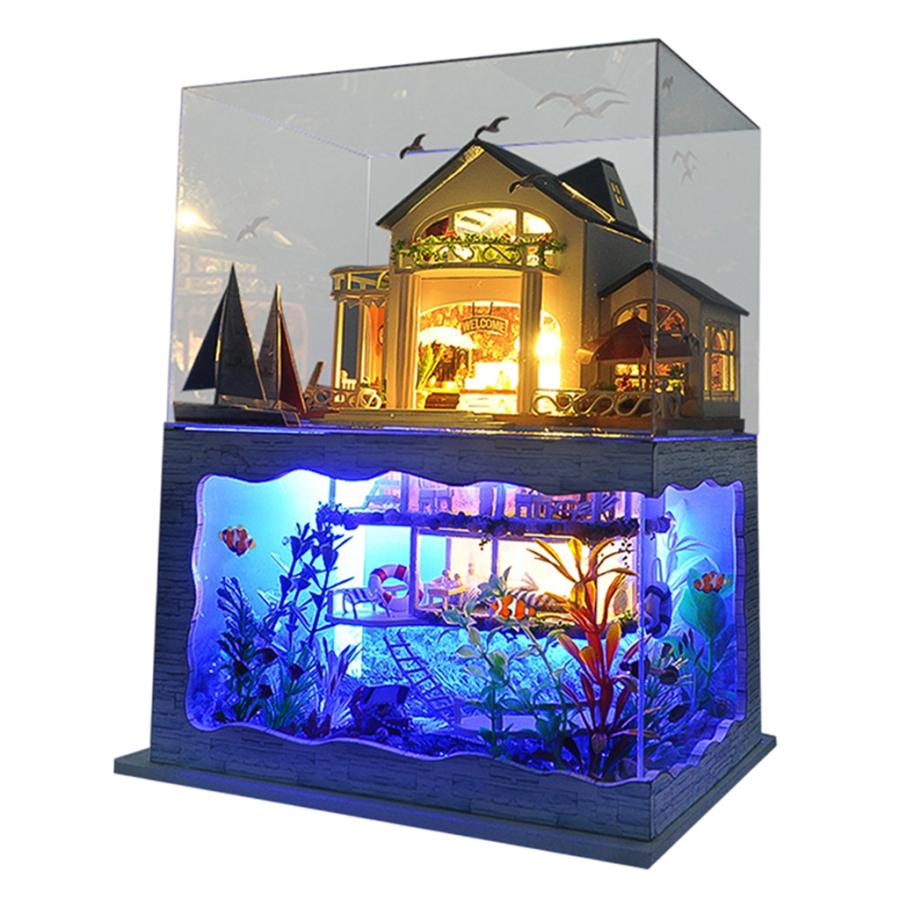 ドールハウスミニチュア家具.diyの木製ドールハウスキット