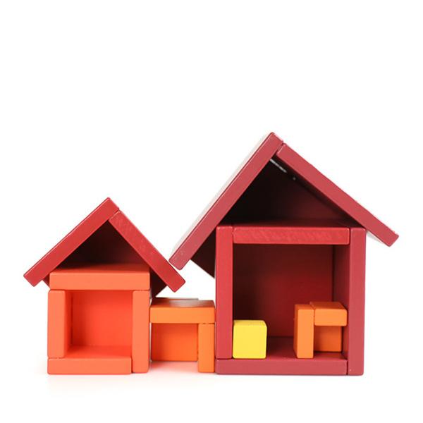 木製パズルキューブビルディングブロックおもちゃモンテッソーリ頭の体操おもちゃギフト赤｜stk-shop｜09