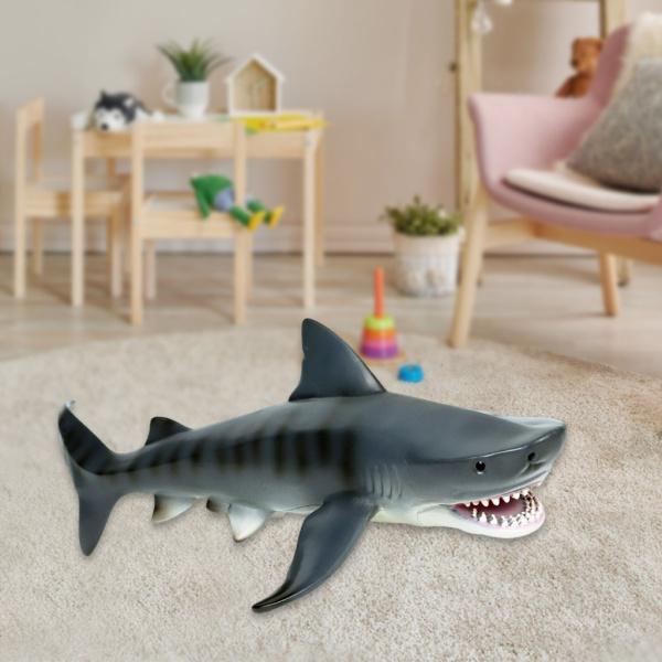 サメのアクションフィギュアミニチュアモデルイタチザメの男の子 サメのアクションフィギュアミニチュアモデルイタチザメの男の子