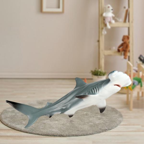 男の子のためのサメのアクションフィギュアミニチュアモデルシーライフ教育玩具ギフトシュモクザメ｜stk-shop｜04
