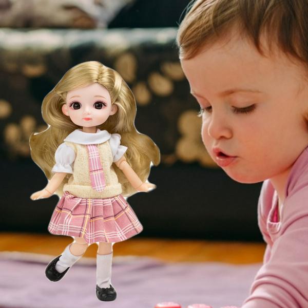 BJD人形13球体関節人形3Dアイズフェイスメイクドレスシューズフルセットブロンドヘア｜stk-shop｜07