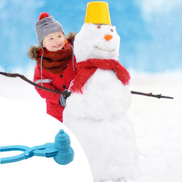 スノーボールメーカークリップスノーボールのおもちゃ冬の屋外アクティビティブルー｜stk-shop