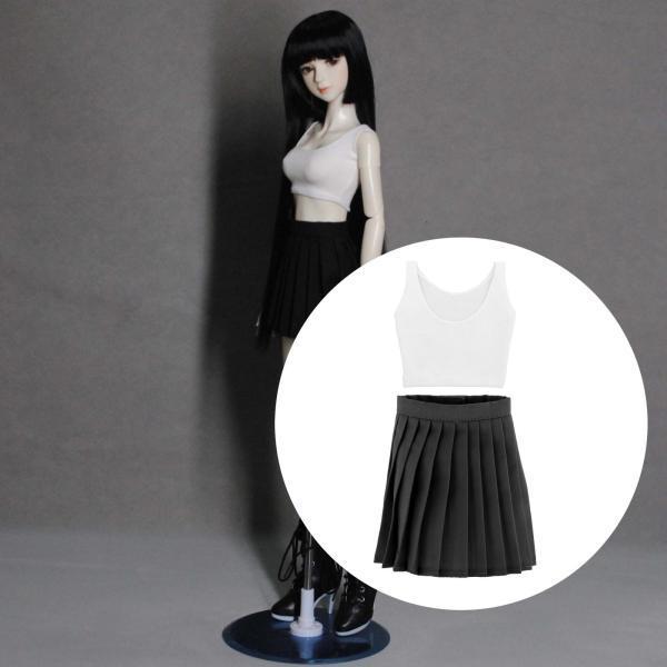 F30 BJD　1/3 ドール 衣装　スカート　人形服 5点セット　ハンドメ ドール服プリーツスカート1/3 BJDドレスアップ手作りアクセサリーませ