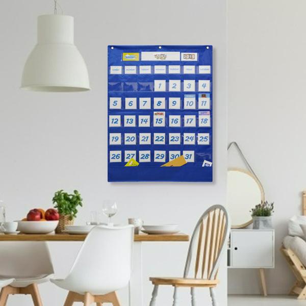 ホームスクールの就学前教室小道具117枚のイラスト付きカードホームスクールの毎月のカレンダーを学ぶ子供のための1つのセットカレンダーポケット｜stk-shop｜06