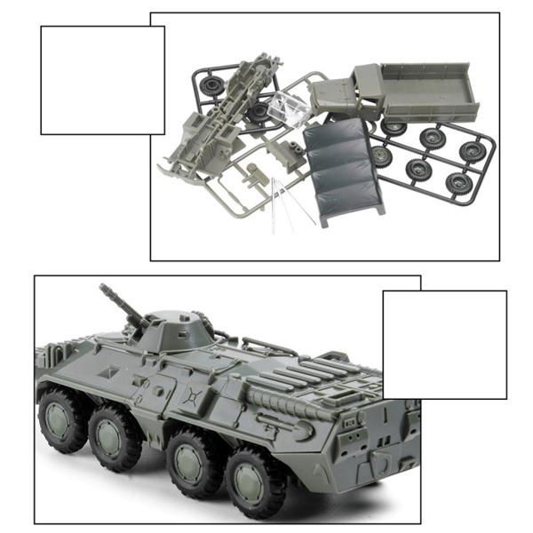 1/72スケールアセンブリM35トラック＆-80タンクモデル陸軍シーン教育玩具｜stk-shop｜08