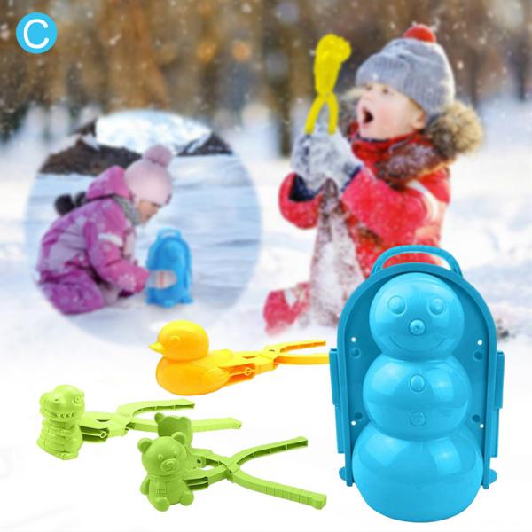 雪遊びセット 4点セット 雪玉製造器 雪玉作り 砂のボール 雪合戦