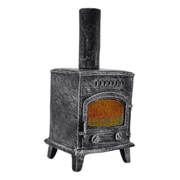 1:12ミニチュア暖炉モデルおもちゃドールハウス樹脂ヴィンテージ装飾品