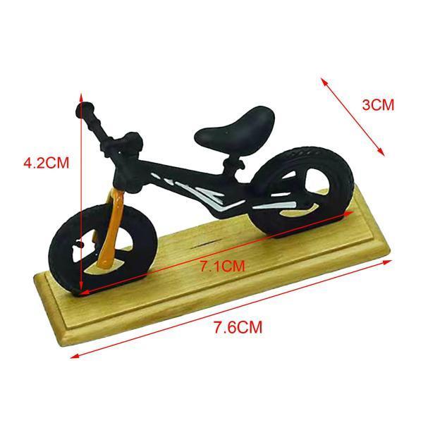 ドールハウス装飾用ミニチュア自転車モデルクラフトミニバイクおもちゃブラック｜stk-shop｜05