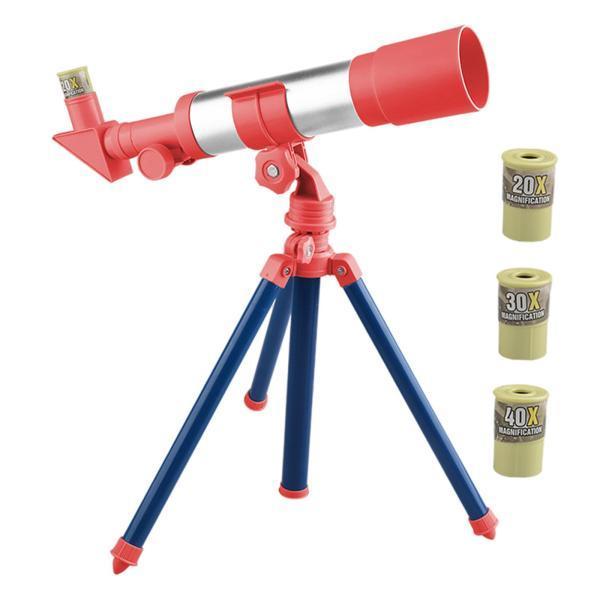 望遠鏡おもちゃ天文屈折望遠鏡キッズボーイズガールズCレッド｜stk-shop｜03
