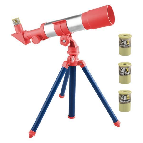 望遠鏡おもちゃ天文屈折望遠鏡キッズボーイズガールズCレッド｜stk-shop｜06
