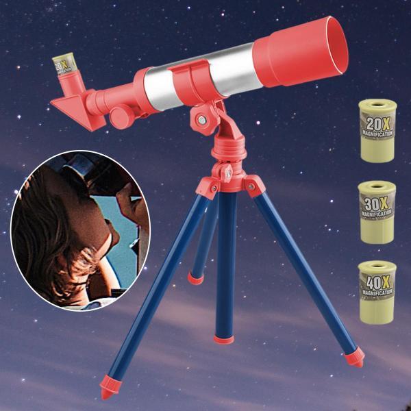 望遠鏡おもちゃ天文屈折望遠鏡キッズボーイズガールズCレッド｜stk-shop｜08