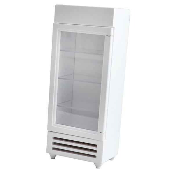 ミニドールハウスミニチュア冷蔵庫モデル112スケール木製冷蔵庫ホワイト｜stk-shop｜03