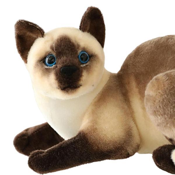 ★送料無料︎★新品★MTKさん「シャムネコ」 シミュレーションのシャム猫の動物のプラシ天の詰め物は誕生日のギフト