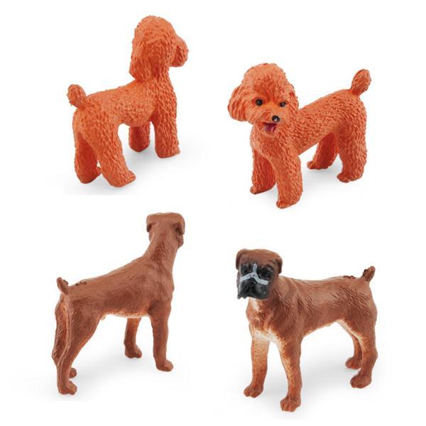 12x シミュレーション 犬 フィギュア プレイおもちゃ ミニチュア