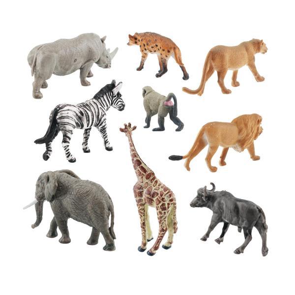 シマウマ、ライオン、ライノ、アフリカゾウ、キリン、ライオネスを含む