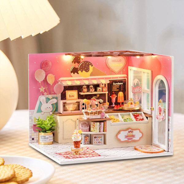 ドールハウスDIYキットミニチュア家具キットクリエイティブルーム子供