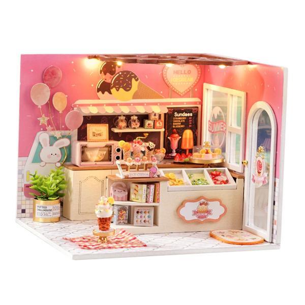 ドールハウスDIYキットミニチュア家具キットクリエイティブルーム子供