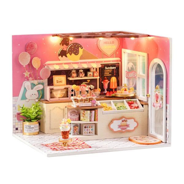 ドールハウスDIYキットミニチュア家具キットクリエイティブルーム子供