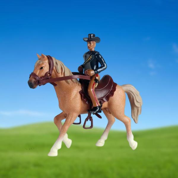 DIY シーン レイアウトの装飾のためのシミュレーションの馬の置物プレイセット コレクション ブラウン｜stk-shop｜07