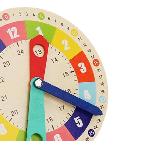 幼稚園の学校のための多機能の木製の時計の子供のおもちゃの教材｜stk-shop｜09