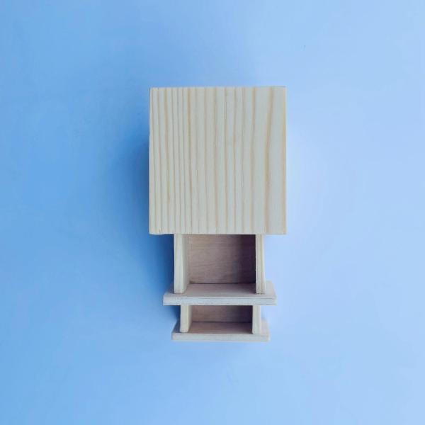 ホリデーギフト用の木製ベッドサイドテーブルシミュレーションドールハウスベッドサイドテーブル｜stk-shop｜06