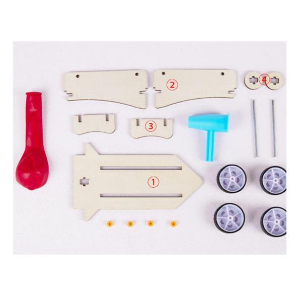 バルーン レース ビークル おもちゃ DIY ステム プロジェクト 3D パズル キッズ 知育玩具｜stk-shop｜09