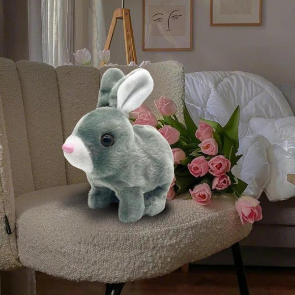 電気ウサギのおもちゃ就寝時の友人のための現実的な電子インタラクティブおもちゃ｜stk-shop｜07