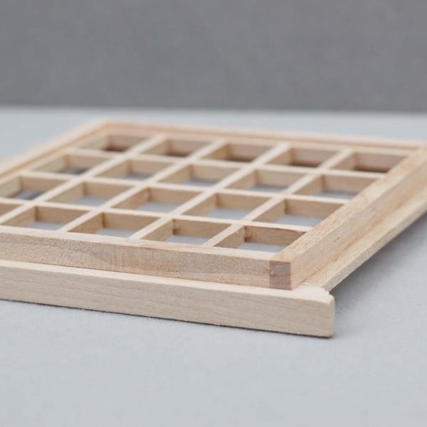 ミニチュア窓、木製窓枠モデル、家具装飾アクセサリーDIY子供の