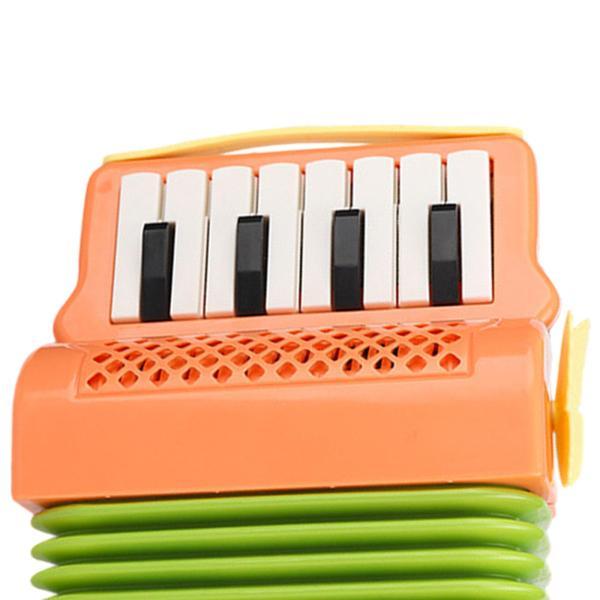 10 キー 8 ベース ピアノ アコーディオン キッズ プレイセット 男の子 女の子 子供 初心者用 オレンジ｜stk-shop｜09