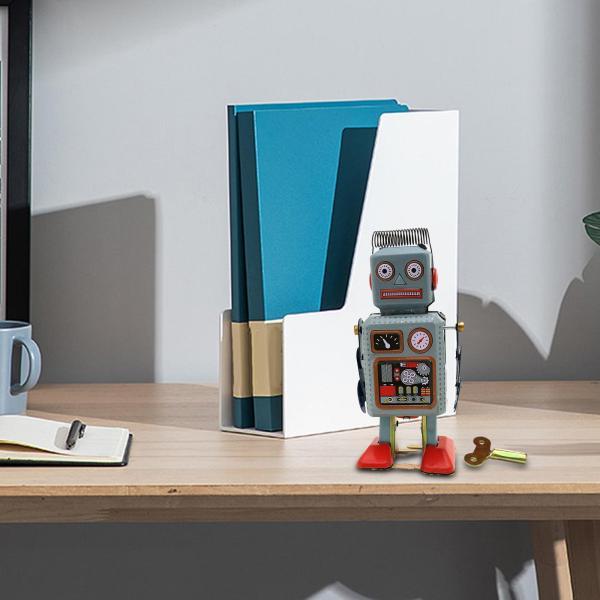 風上げブリキのおもちゃ 歩行ロボット レトロ ヴィンテージ 細工ブリキ