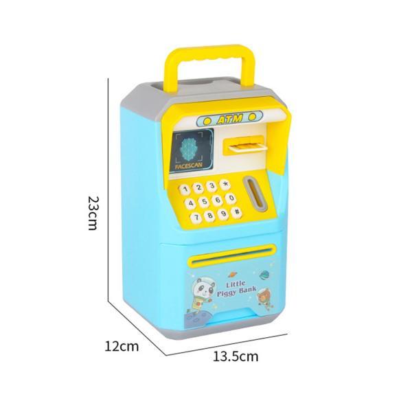 電子指紋 ATM 貯金箱パスワード ATM マシン子供用子供ブルー｜stk-shop｜09