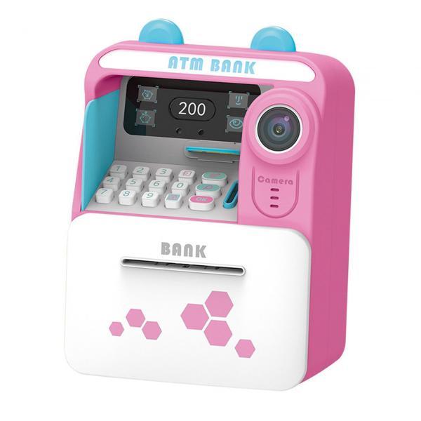 ATM 貯金箱 初期開発 自動スクロール ATM マシン 男の子 女の子 子供用 ピンク｜stk-shop｜03
