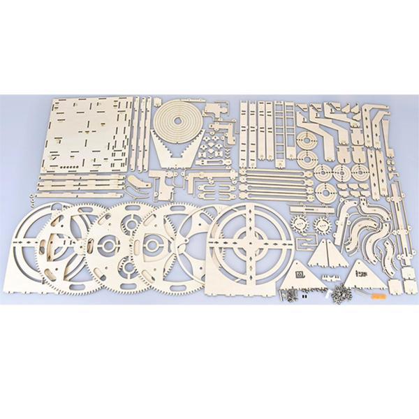 マーブルランビルディングキット 3D 木製パズル手芸自己組立 DIY ジェットコースターパズル家の装飾用｜stk-shop｜10