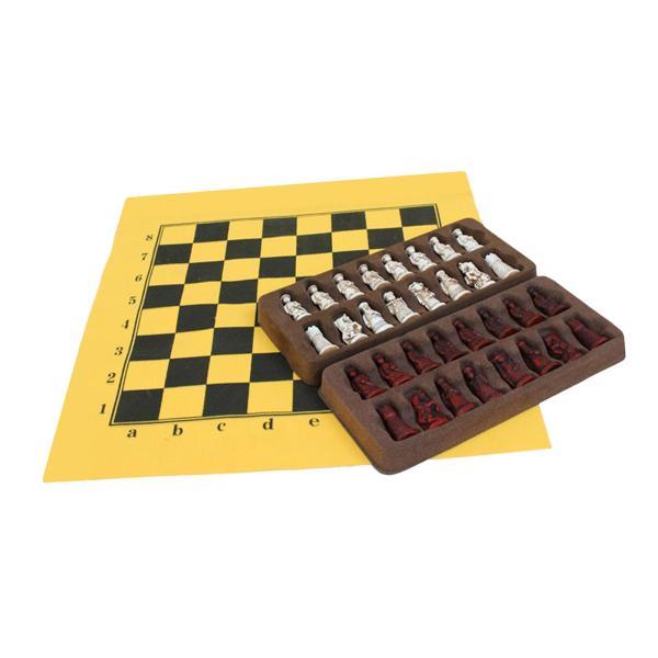 チェスセット 折りたたみチェスボード ファミリーゲーム クラシック 樹脂 チェス駒 ボードゲーム 旅行 アクティビティ ピクニック 子供 大人用｜stk-shop｜02