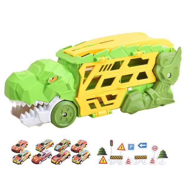 変形恐竜トラック ノベルティ 赤ちゃんの誕生日プレゼント 対象年齢 3歳 8台の車付き｜stk-shop｜04
