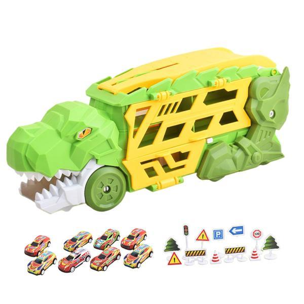 変形恐竜トラック ノベルティ 赤ちゃんの誕生日プレゼント 対象年齢 3歳 8台の車付き｜stk-shop｜05