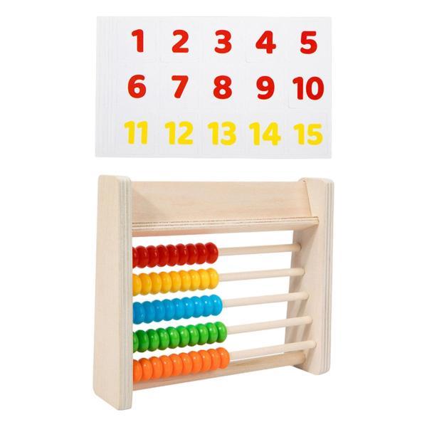 子供向け算数教育用そろばん、5列木製カウントフレーム、2、3、4、5、6歳向けのカウント教育玩具｜stk-shop｜04