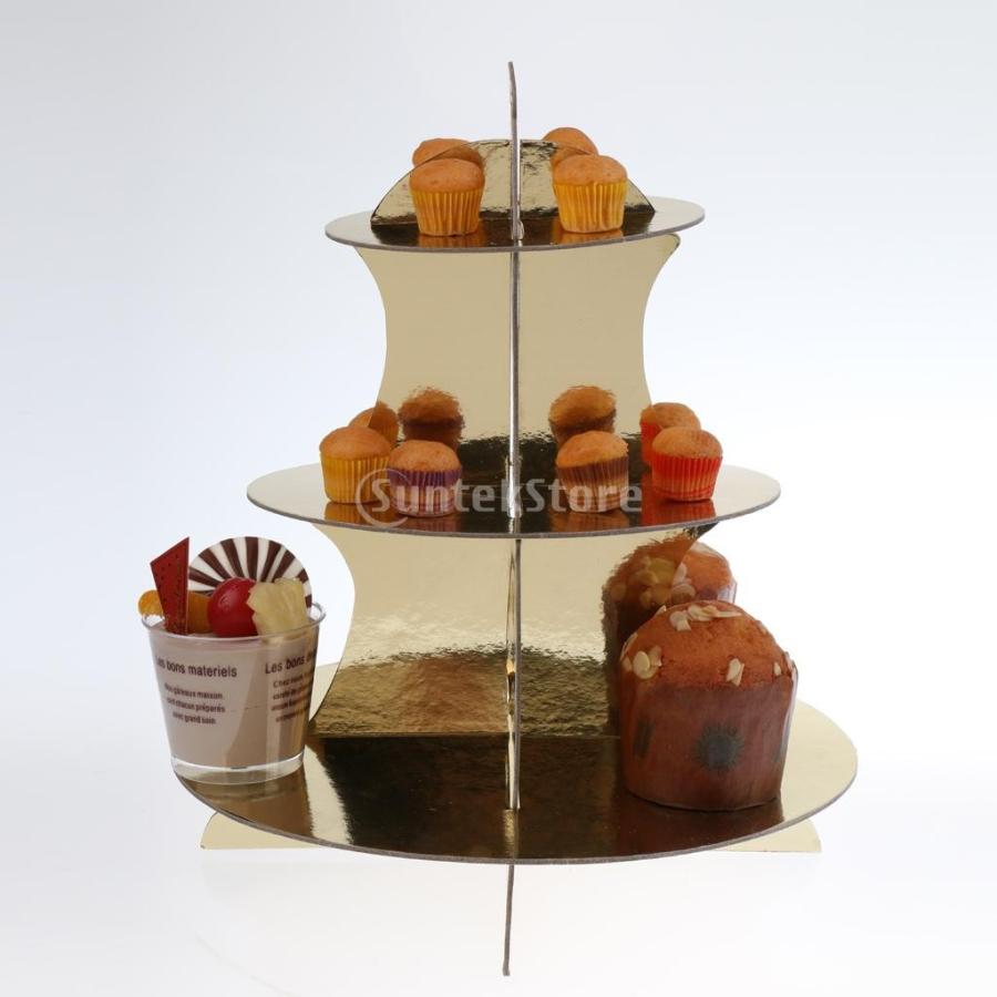 ケーキスタンド 折りたたみ式 紙製 結婚式 誕生日用 パーティー用 再利用可能 全７種類 タイプ1 Stkショップ 通販 Yahoo ショッピング