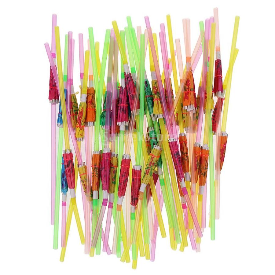 飲みストロー カラフル 飾り パーティー用 パラソル 傘デザイン 50本入り Stkショップ 通販 Yahoo ショッピング