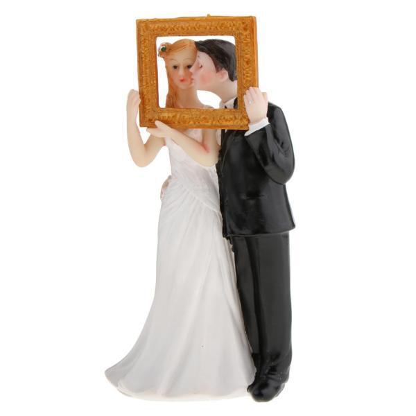 ケーキトッパー 結婚式 花嫁新郎 カップル ウエディングパーティー