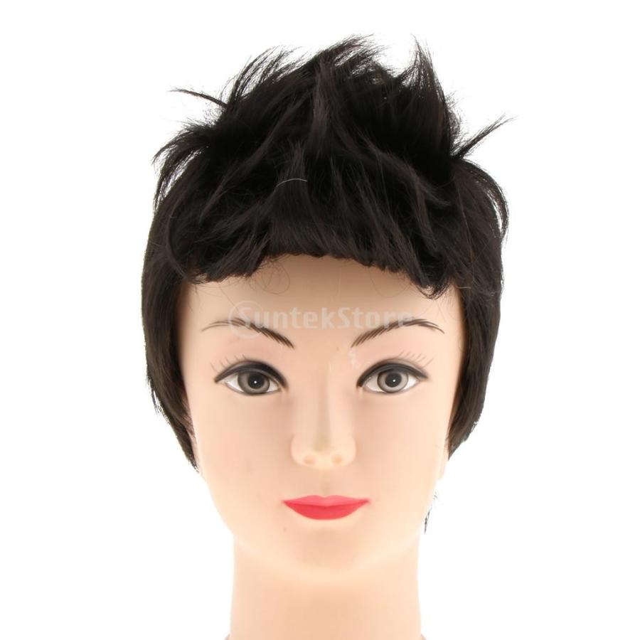 変更髪型適用 ハンサムな カツラ フルウィッグ 男 髪のかつら コスプレ 衣装 アクセサリー ブラック Stkショップ 通販 Yahoo ショッピング