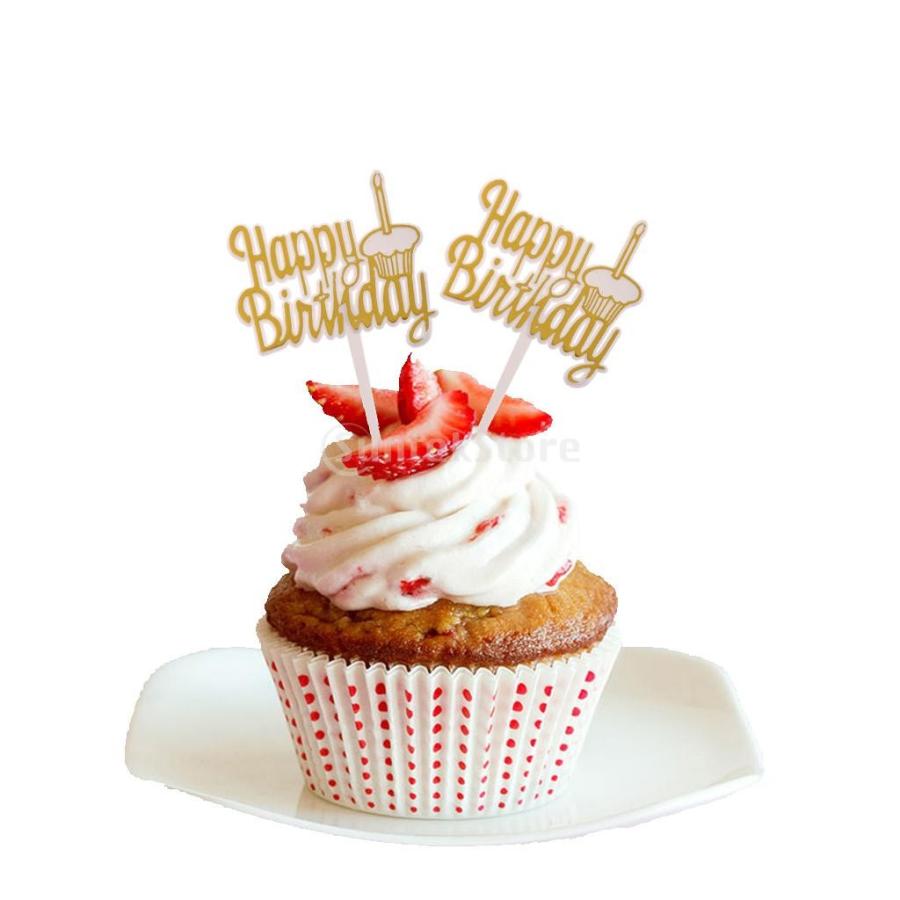約12個 ケーキトッパー  happy birthday 誕生日 ケーキ トッピング ホームパーティ ケーキカップ ケーキの装飾｜stk-shop｜10