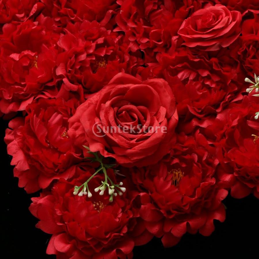 人工花 壁パネル 壁掛け バラの花 造花 ローズ フラワー ウォールパネル ウェディング 背景装飾 全７タイプ選べる 赤 66 50 6cm Stkショップ 通販 Yahoo ショッピング