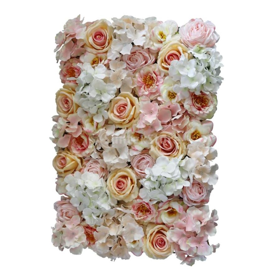 見事な 窓の装飾植物 壁 背景花 結婚式 壁装飾 背景装飾のための美しい花の壁 シルクフラワー T2cp76 4個セット 40cm 約60 その他 Hlt No