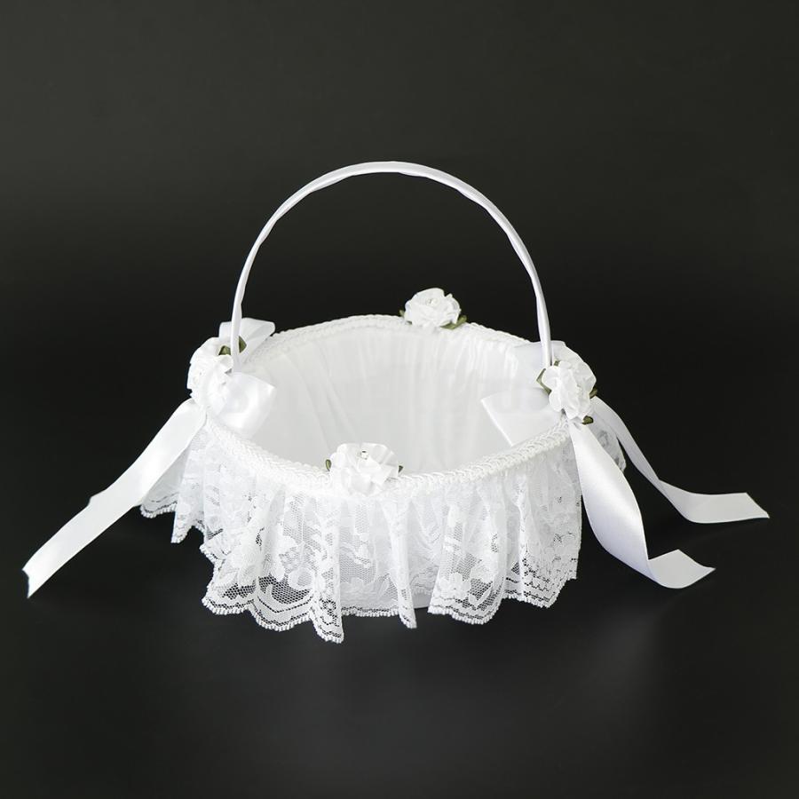 正規品販売! 良好品 結婚式のフラワーガールのバスケットレースの花のラインストーンの装飾が施されたホワイト con-imedia.net con-imedia.net