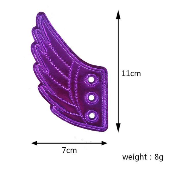 2個入りファッションパンク天使の翼靴スニーカーアクセサリー装飾シルバー｜stk-shop｜06