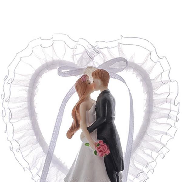 結婚式のカップルの置物ケーキトッパーの装飾ロマンチックな記念品ギフトクリスタルラブスモール｜stk-shop｜07