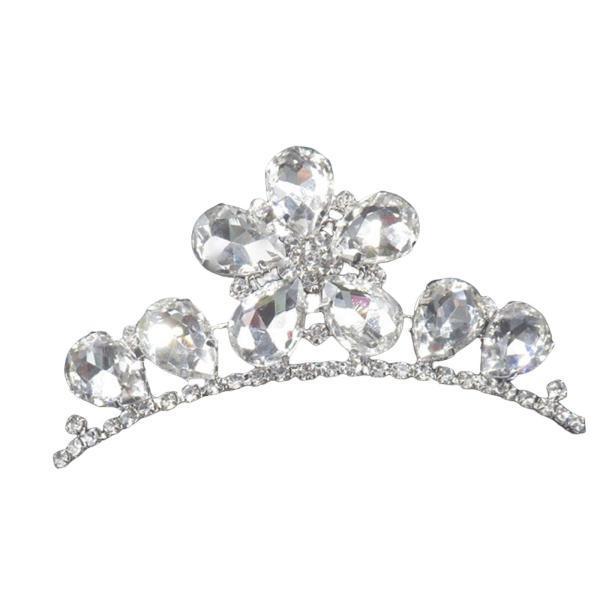 女性の誕生日の衣装のための櫛のピンが付いているラインストーンのブライダルティアラの王冠｜stk-shop｜02